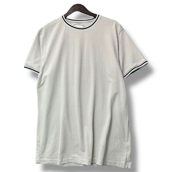 Denim & Flower Men's XL Beige Polka Dot Crew Neck T-Shirt‎ Short Sleeve - Picture 1 of 7